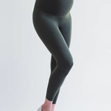 Forest Green Over The Bump Maternity Shape Leggings | Aumnie Maternity | CARRY | Toronto Canada