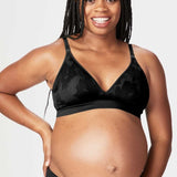 Freckles Black Recycled Maternity & Nursing Bra | Cake Lingerie | CARRY | Toronto Canada
