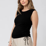 Jodie Ruched Rib Tank | Ripe Maternity | CARRY | Maternity Store | Toronto Canada