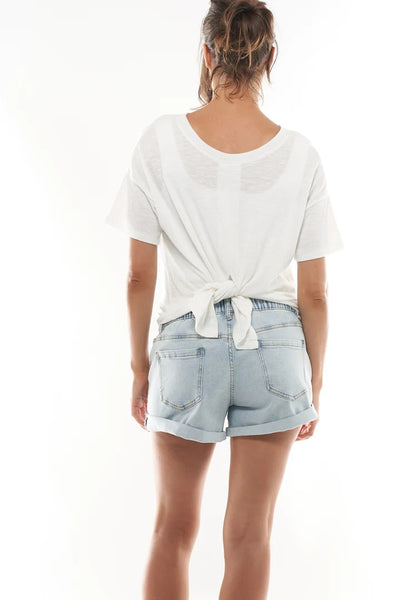 One And Only Roll Up Short | Bae The Label | Maternity Denim Shorts Canada