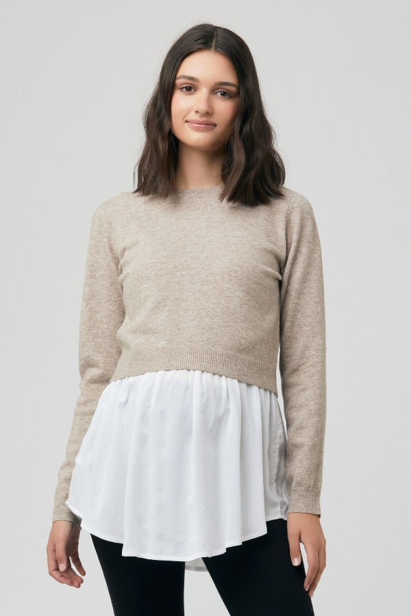 Sandy Detachable Maternity & Nursing Knit Sweater | Ripe | CARRY 