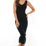 Serenity Black Sleeveless Knit Dress | Bae The Label | CARRY | Maternity Store Canada