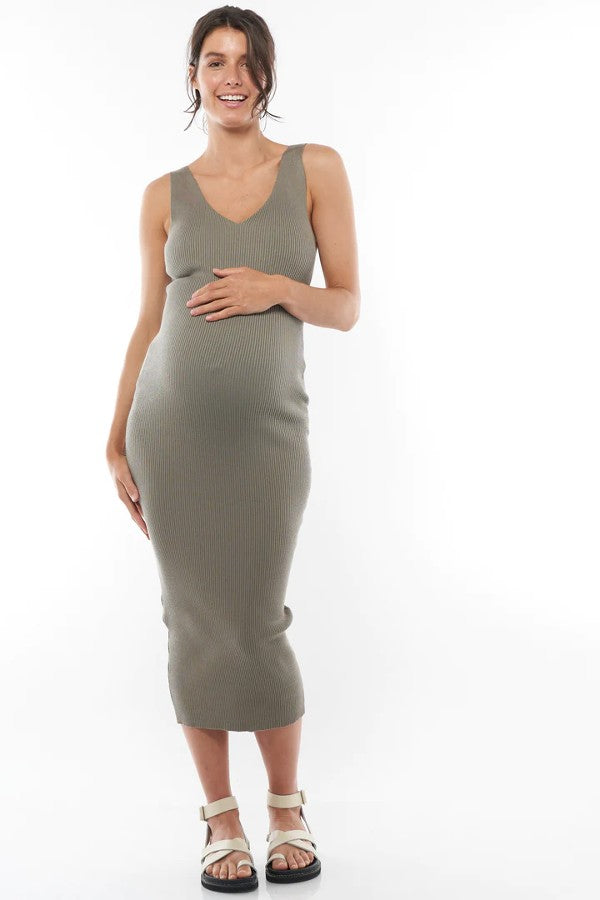 Serenity Sleeveless Knit Dress | Bae The Label | Maternity Store Canada