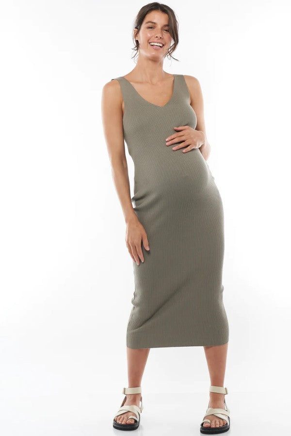 Serenity Sleeveless Knit Dress | Bae The Label | Maternity Store Canada