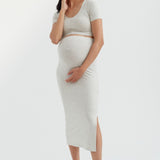Soft Essential Bamboo Crop Top | CARRY Maternity | Maternity Tops Toronto Canada