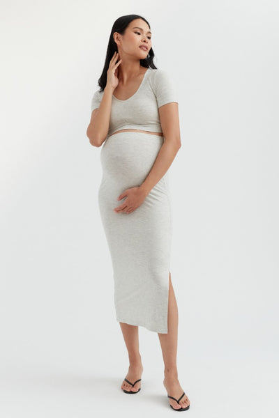 Soft Essential Bamboo Crop Top | CARRY Maternity | Maternity Tops Toronto Canada
