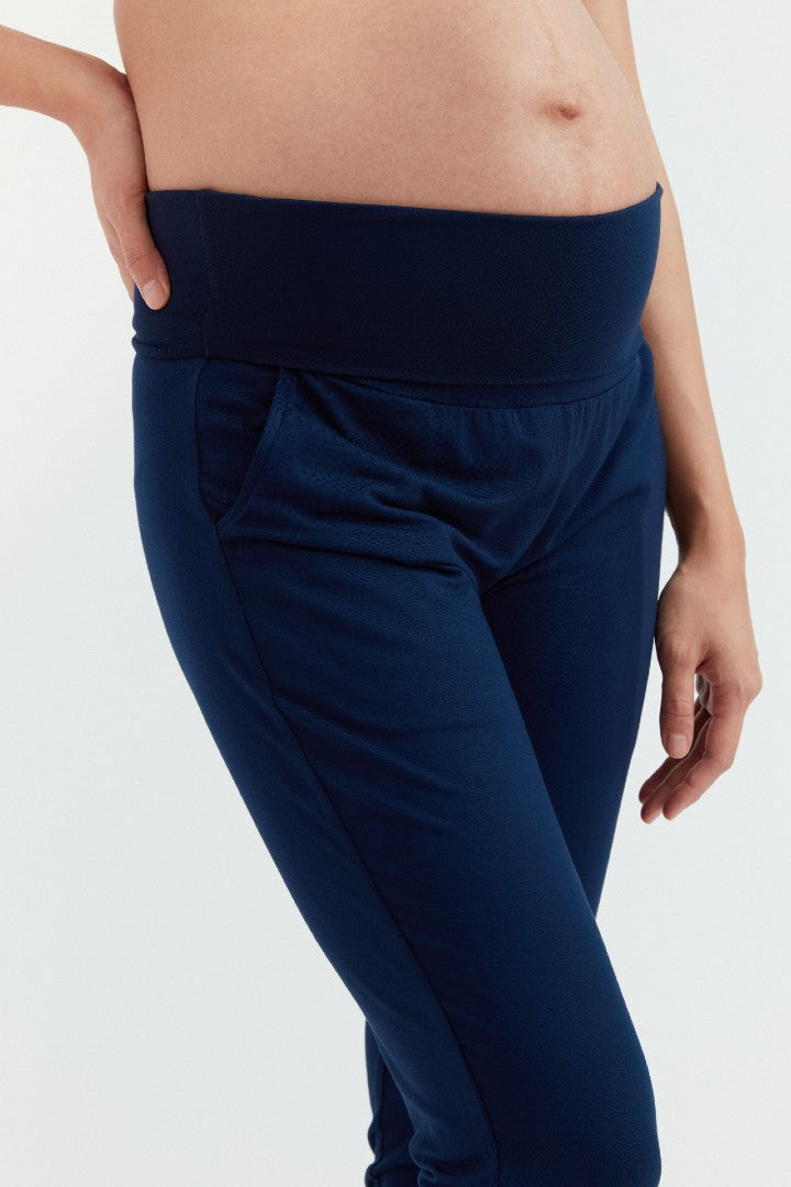 Soft Essential Bamboo Maternity Pant (Navy) – Carry Maternity Canada