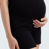 Soft Essential Bamboo Knit Short | Black | CARRY Maternity | Maternity Shorts Canada