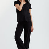 Soft Essential Bamboo Tee | Black | CARRY Maternity | Maternity Tops Canada