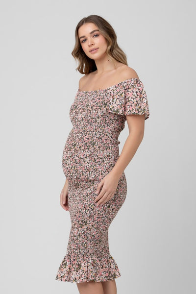 Sophia Shirred Dress | Ripe Maternity | CARRY | Maternity Store Toronto Canada