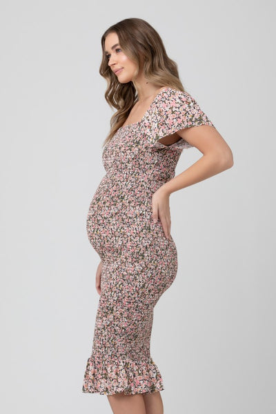 Sophia Shirred Dress | Ripe Maternity | CARRY | Maternity Store Toronto Canada