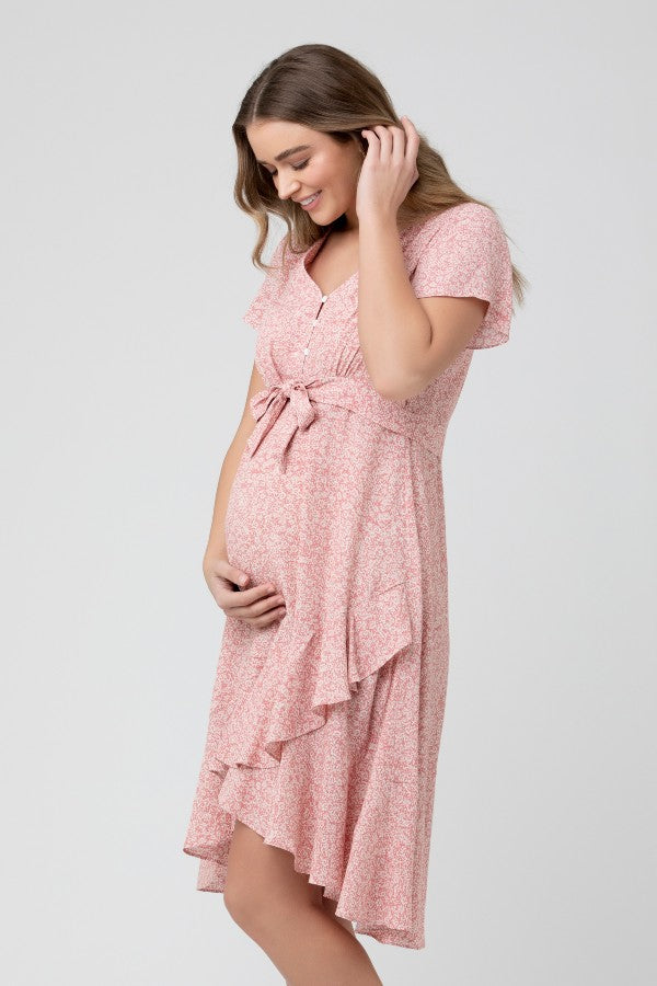 Vanessa Tie Front Dress | Ripe Maternity | CARRY | Maternity Store Canada